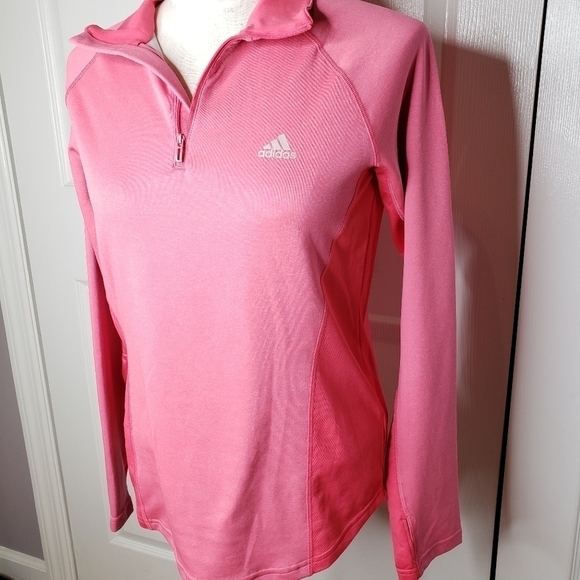 Adidas pink track climalite jacket - Picture 1 of 9